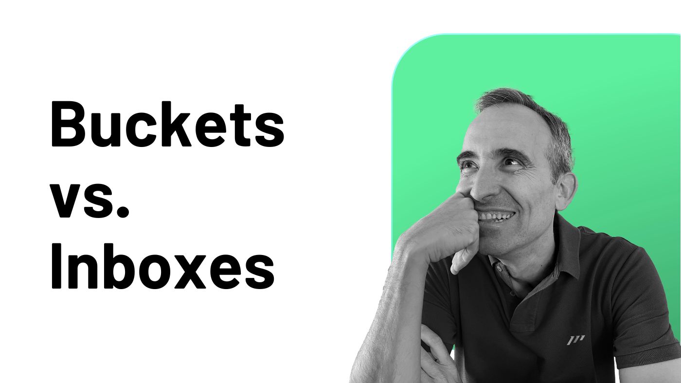 How Do Productivity Experts Distinguish Between Buckets and Inboxes?